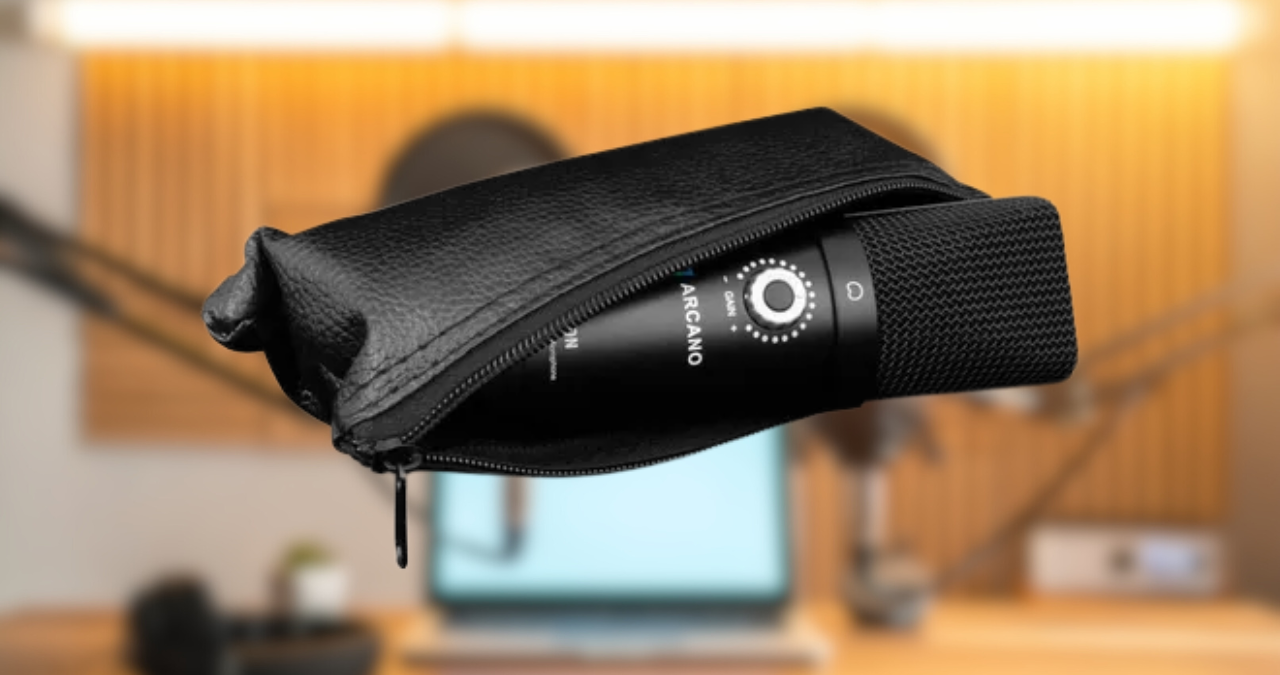 Análise completa do kit Arcano TSION: microfone condensador USB, braço articulado e pop filter, a solução ideal para streamers.